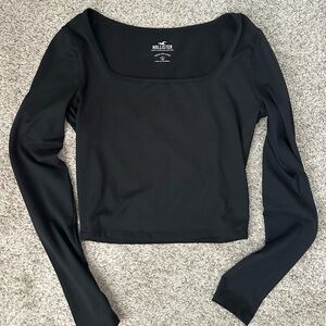 Hollister Black Cropped Long Sleeve
